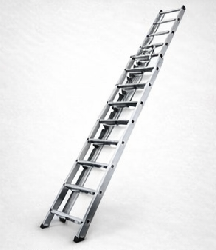 Triple Section Straight Aluminum Ladder