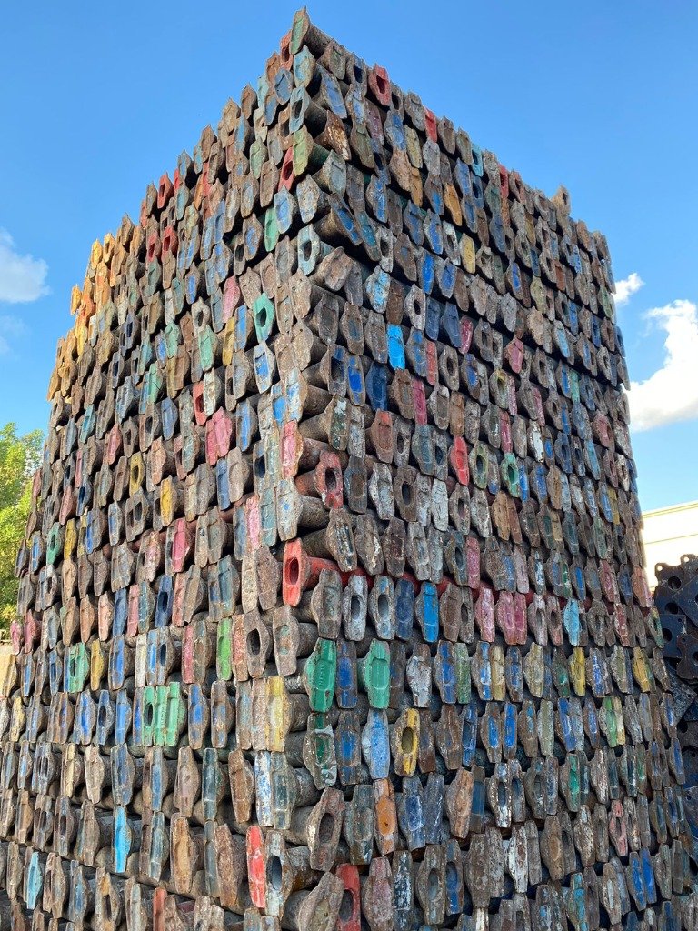 Painted Shoring Props