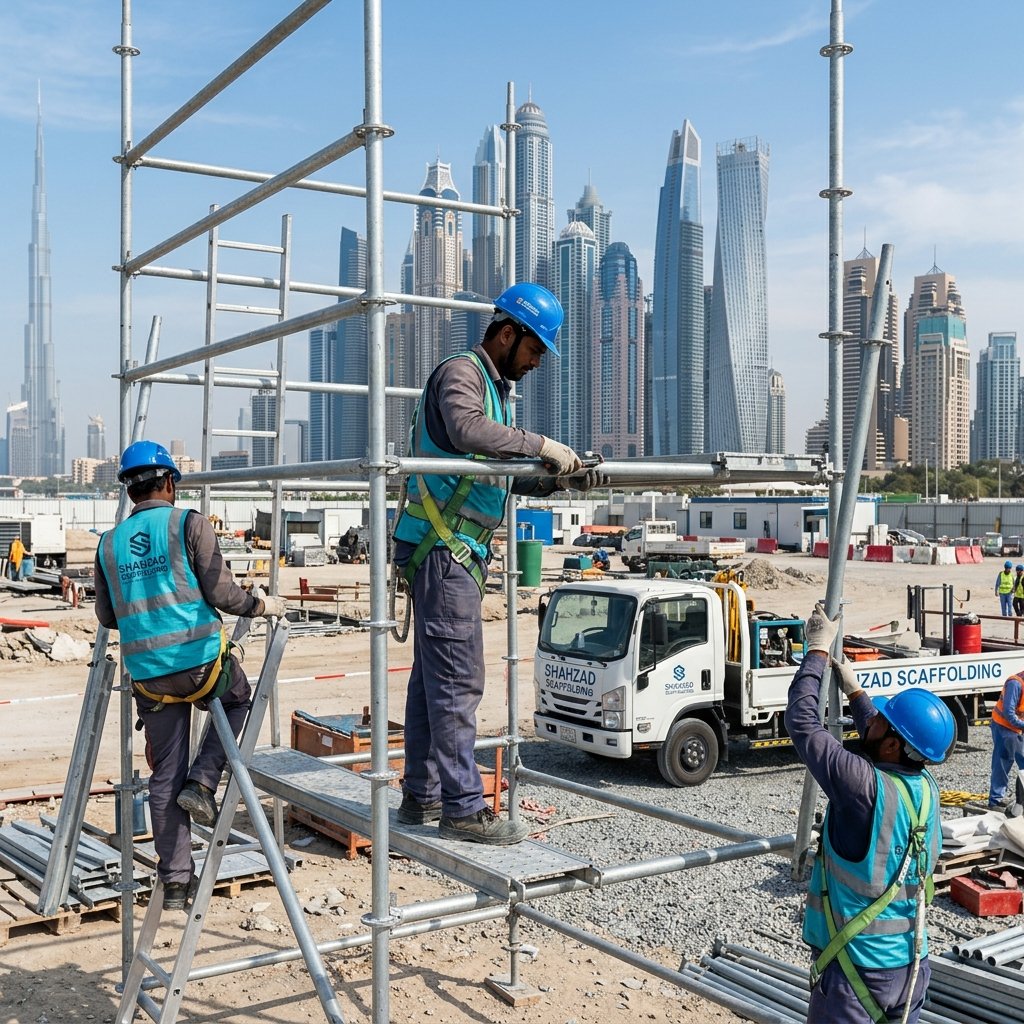 Shahzad Scaffolding Workers in Action